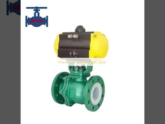 Pneumatisches Kugelventil mit Flansche